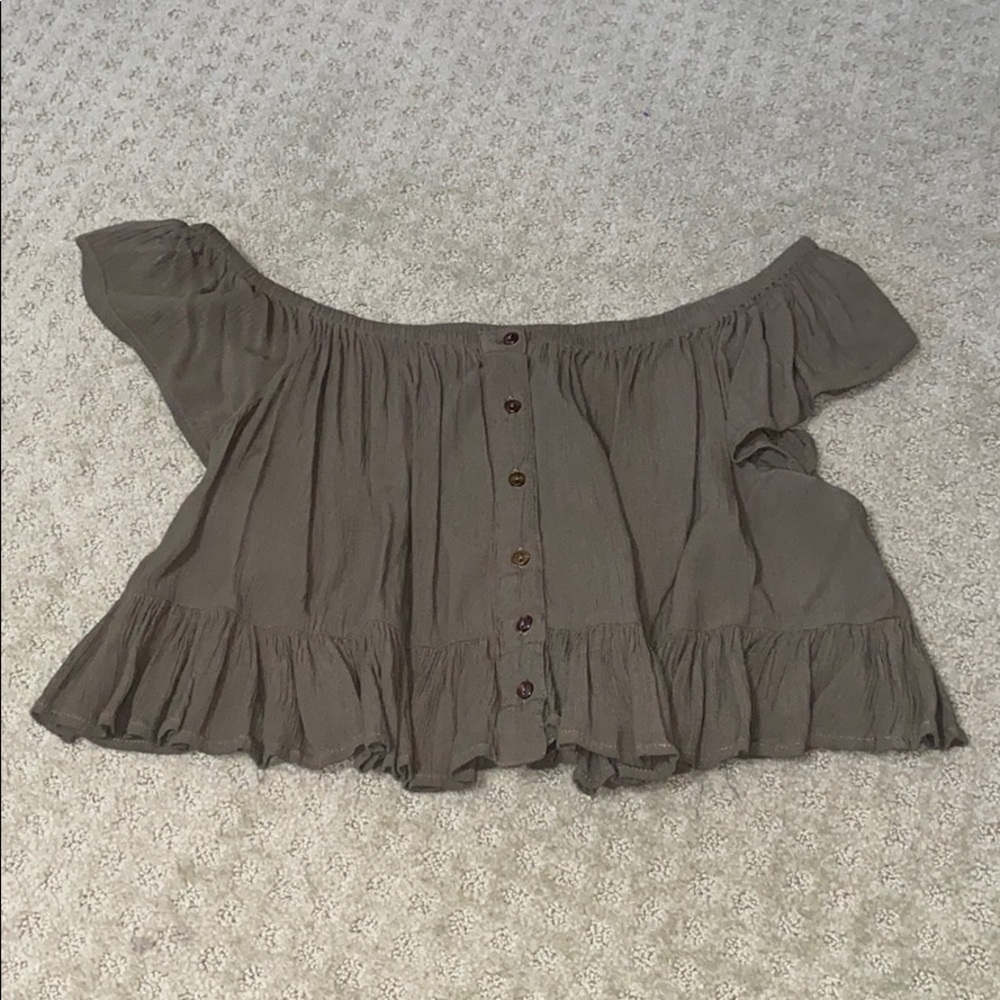 Off the shoulder crop top